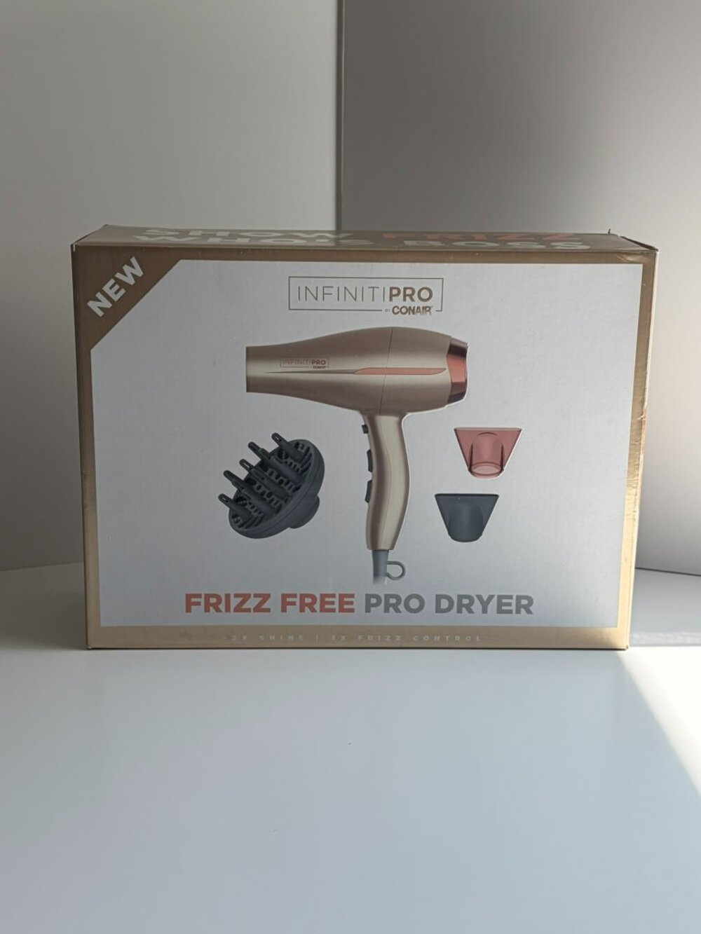 NIB Conair Infiniti PRO Frizz-Free 1875W Salon AC Motor Hair Dryer Rose
